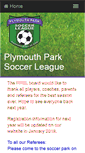 Mobile Screenshot of plymouthparksoccer.org